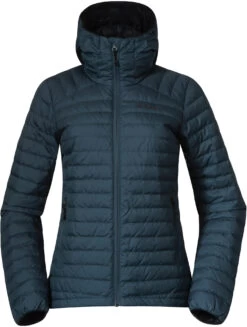 Bergans Lava Licht Donsjack Met Capuchon Dames, Petrol