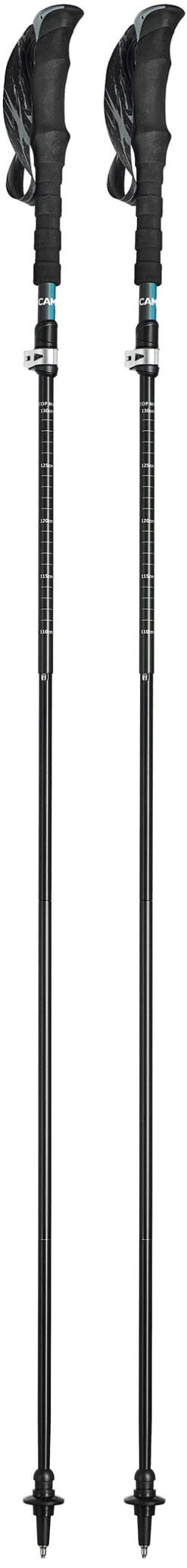 CAMPZ Wandelstokken Opvouwbaar, Zwart