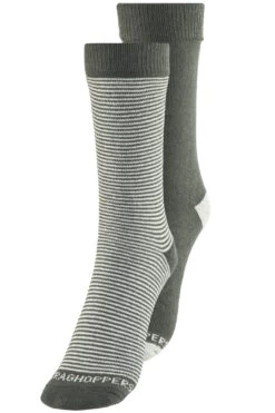 Craghoppers NosiLife Sokken 2 Paar, Zwart/wit