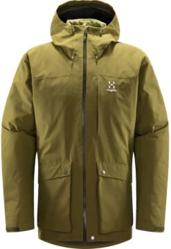 Haglöfs Älv GTX 3in1 Donsjack Heren, Olijf