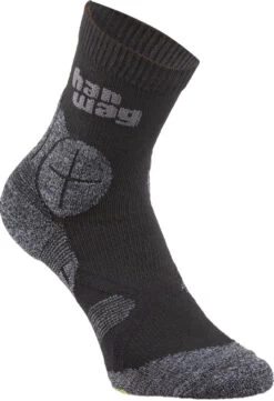 Hanwag Hike Sokken, Zwart/grijs