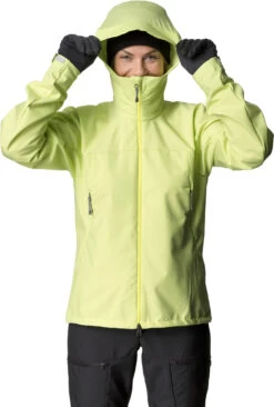 Houdini Pace Softshell Jas Dames, Geel