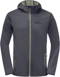 Jack Wolfskin Bornberg Hoody Heren, Grijs