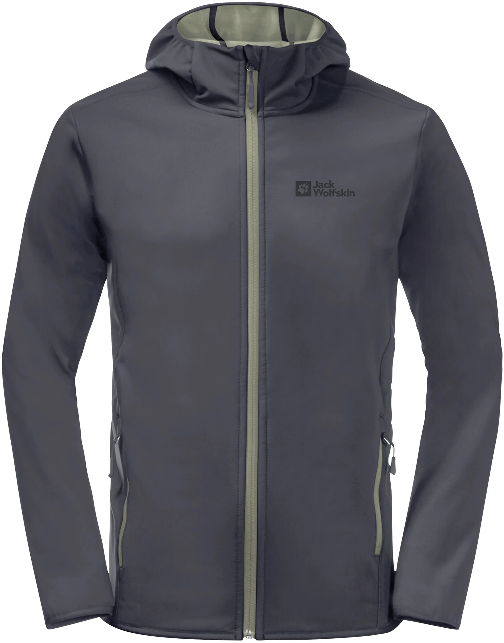 Jack Wolfskin Bornberg Hoody Heren, Grijs