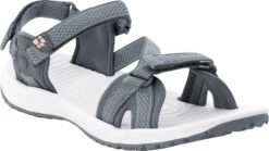Jack Wolfskin Lakewood Ride Sandalen Dames, Grijs/wit