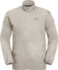 Jack Wolfskin Pack & Go Windshell Jas Heren, Grijs