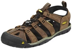 Keen Clearwater CNX Leather Sandalen Heren, Bruin