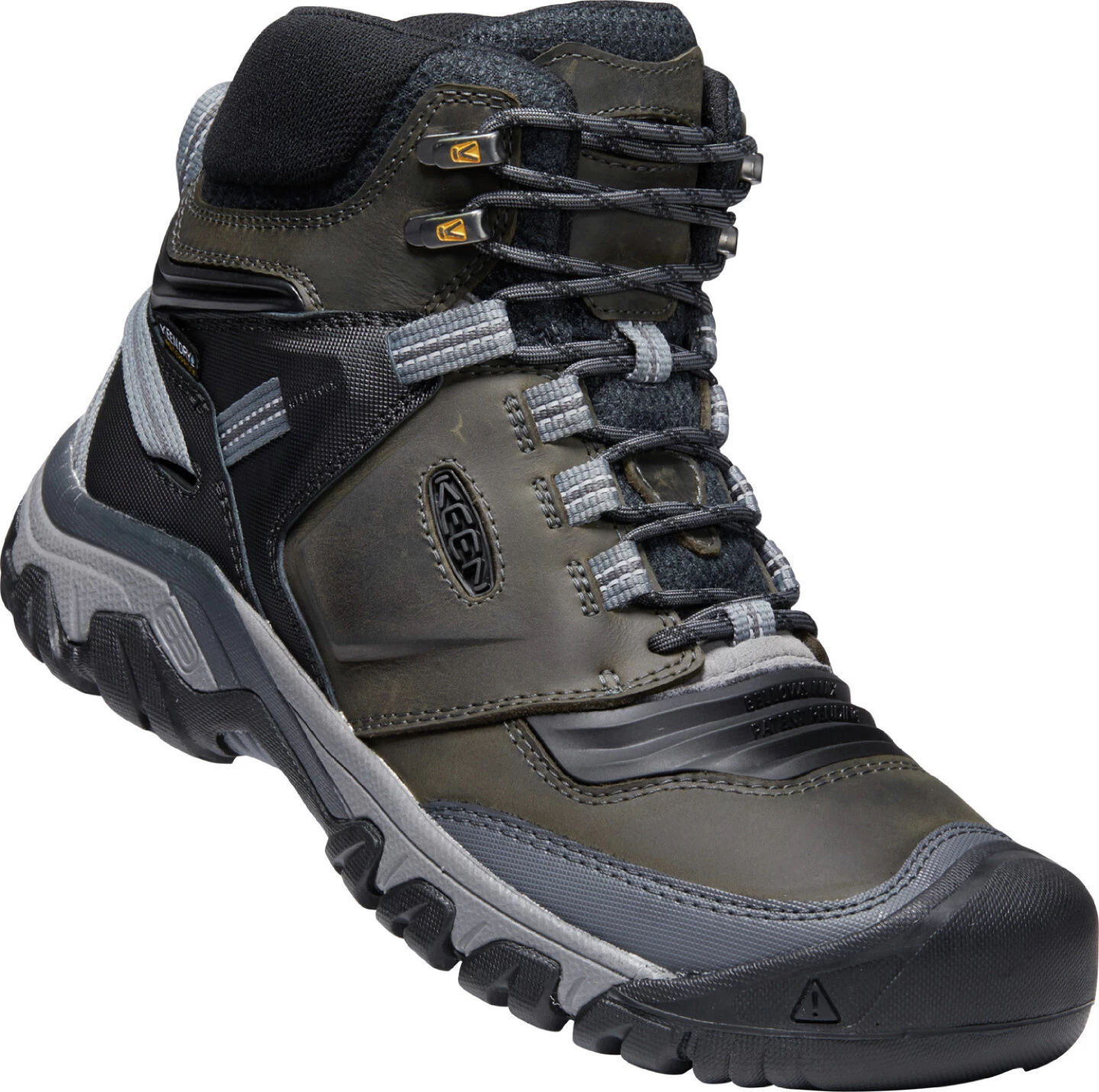Keen Ridge Flex Mid WP Schoenen Heren, Grijs/zwart
