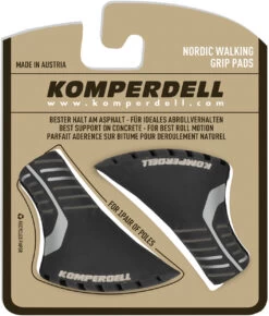 Komperdell Nordic Wandelpads 2-kleuren Gevulkaniseerd, Zwart/grijs