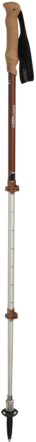 Komperdell Shockmaster Cork Compact Powerlock Wandelstokken, Grijs/bruin