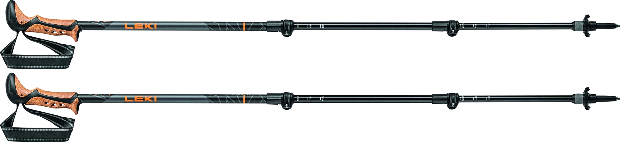 LEKI Khumbu AS Wandelstokken, Zwart