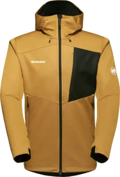 Mammut Ultimate VII SO Hooded Jacket Heren, Geel