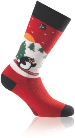 Rohner Pinguin Sokken Kinderen, Rood