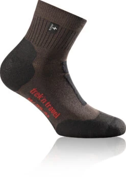 Rohner Trek'n Travel L/R Sokken, Bruin/zwart