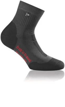 Rohner Trek'n Travel L/R Sokken, Grijs/zwart