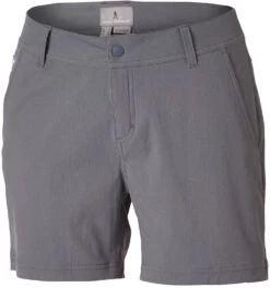 Royal Robbins Alpine Road 5" Korte Broek Dames, Grijs