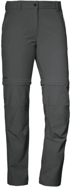 Schöffel Ascona Zip Off Pants Women, Grijs