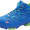 TROLLKIDS Skarvan Hiker Midden Schoenen Kinderen, Blauw/groen