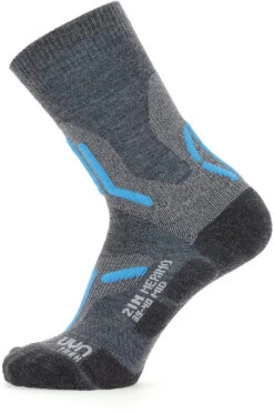 UYN Trekking 2in Merino Mid Sokken Dames, Grijs/turquoise