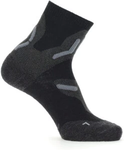 UYN Trekking 2in Merino Sokken Dames, Zwart/grijs