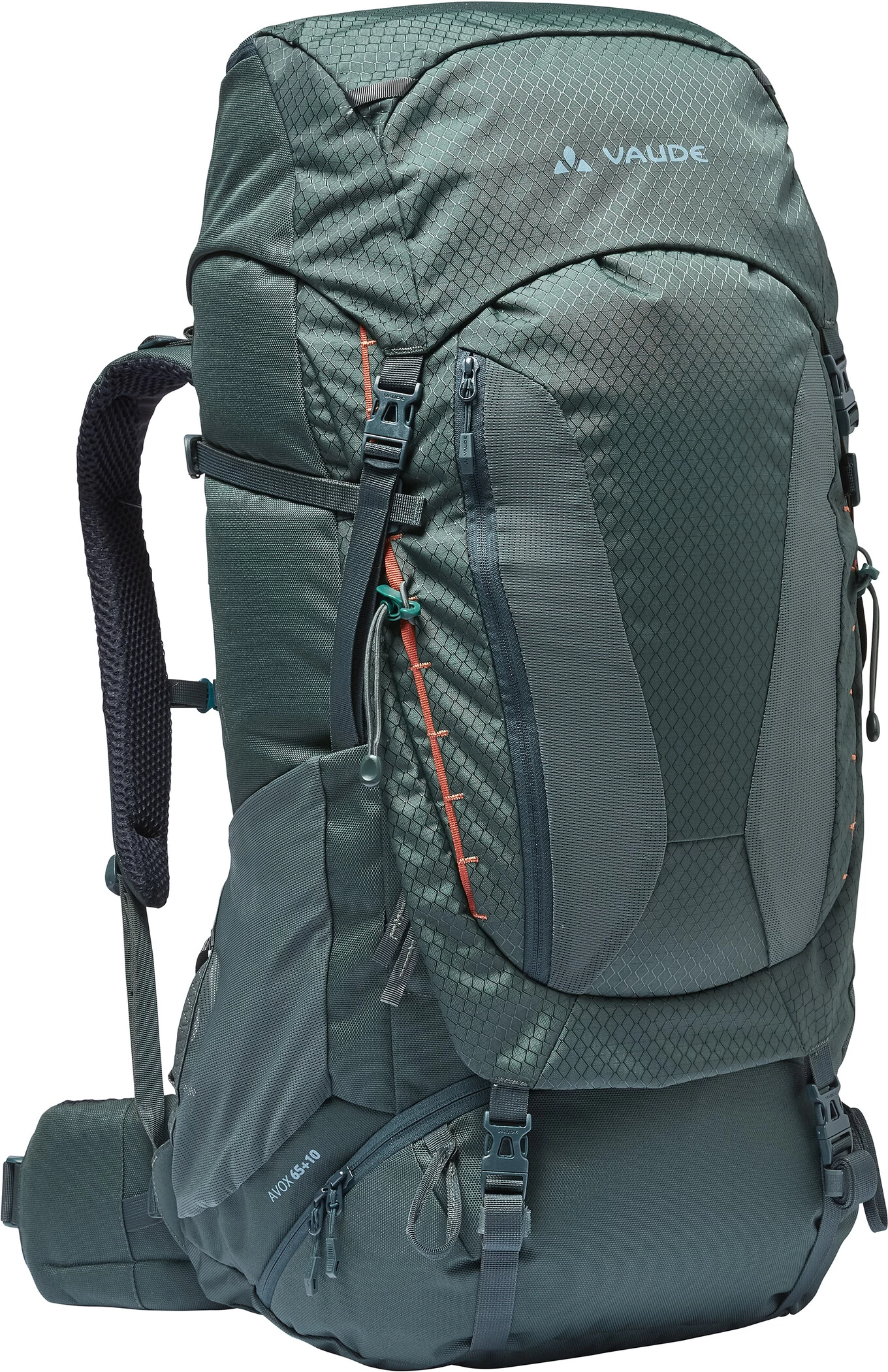 VAUDE Avox 65+10 Backpack, Groen