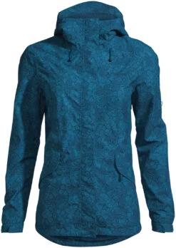 VAUDE Rosemoor AOP Jas Dames, Blauw